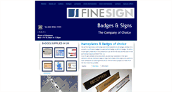 Desktop Screenshot of finesign.co.uk